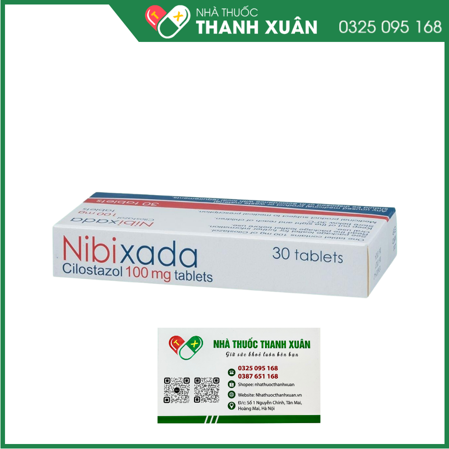 Nibixada 100mg cải thiện vận động ở bệnh nhân bị đau cách hồi ở chân